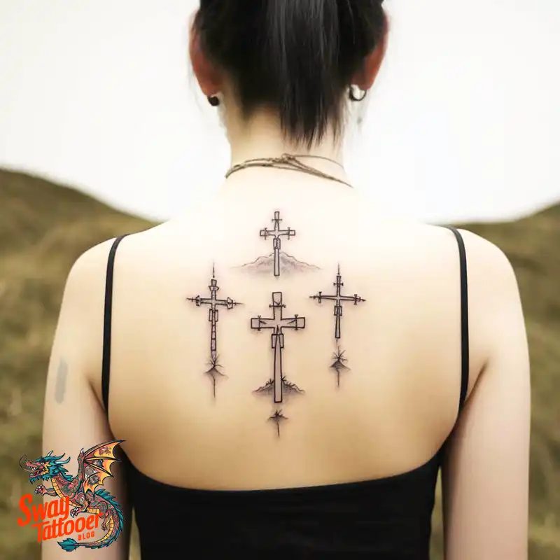 75 Three Crosses Tattoo Design Ideas: Symbolism and Styles 49 Three Crosses Tattoo