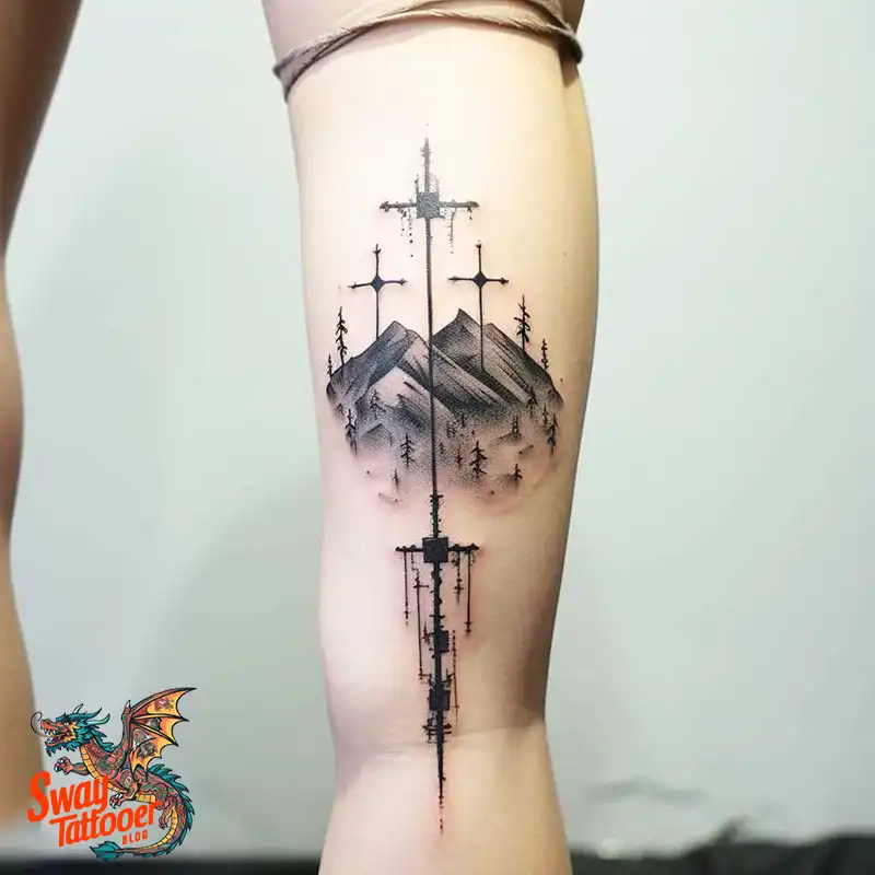 75 Three Crosses Tattoo Design Ideas: Symbolism and Styles 53 Three Crosses Tattoo