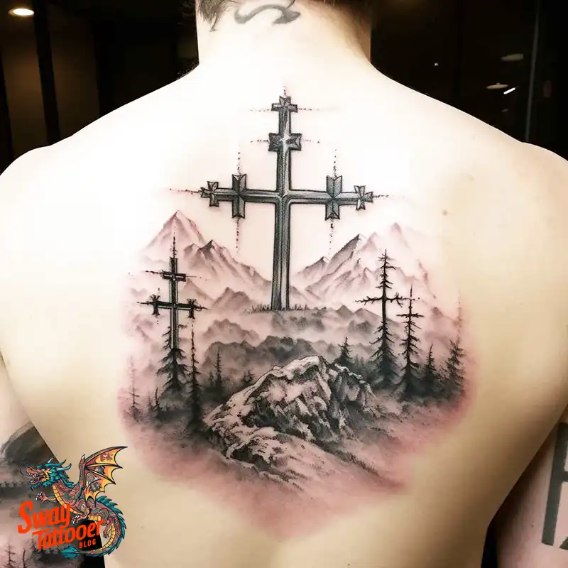 75 Three Crosses Tattoo Design Ideas: Symbolism and Styles 51 Three Crosses Tattoo