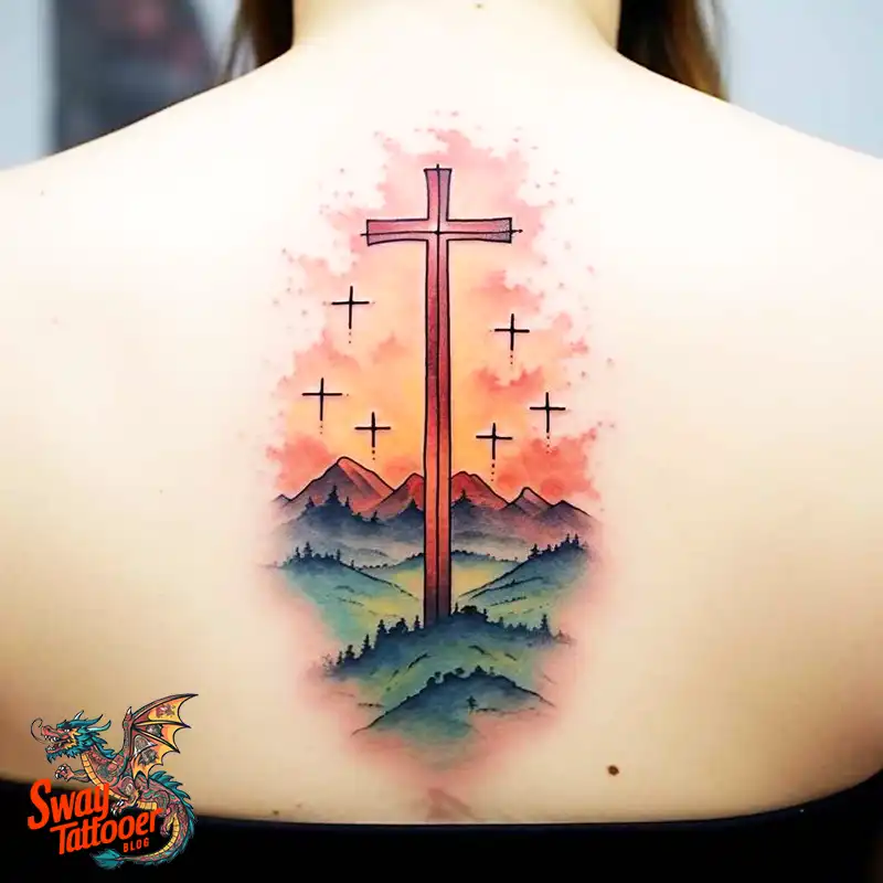 75 Three Crosses Tattoo Design Ideas: Symbolism and Styles 47 Three Crosses Tattoo