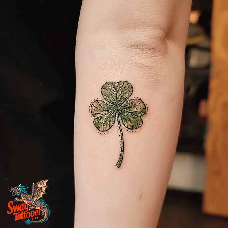 75 Three Leaf Clover Tattoo Designs: Symbolism and Style 73 Three Leaf Clover Tattoo