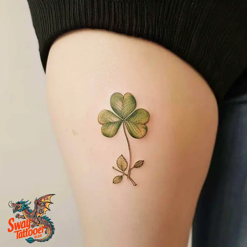 75 Three Leaf Clover Tattoo Designs: Symbolism and Style 34 Three Leaf Clover Tattoo