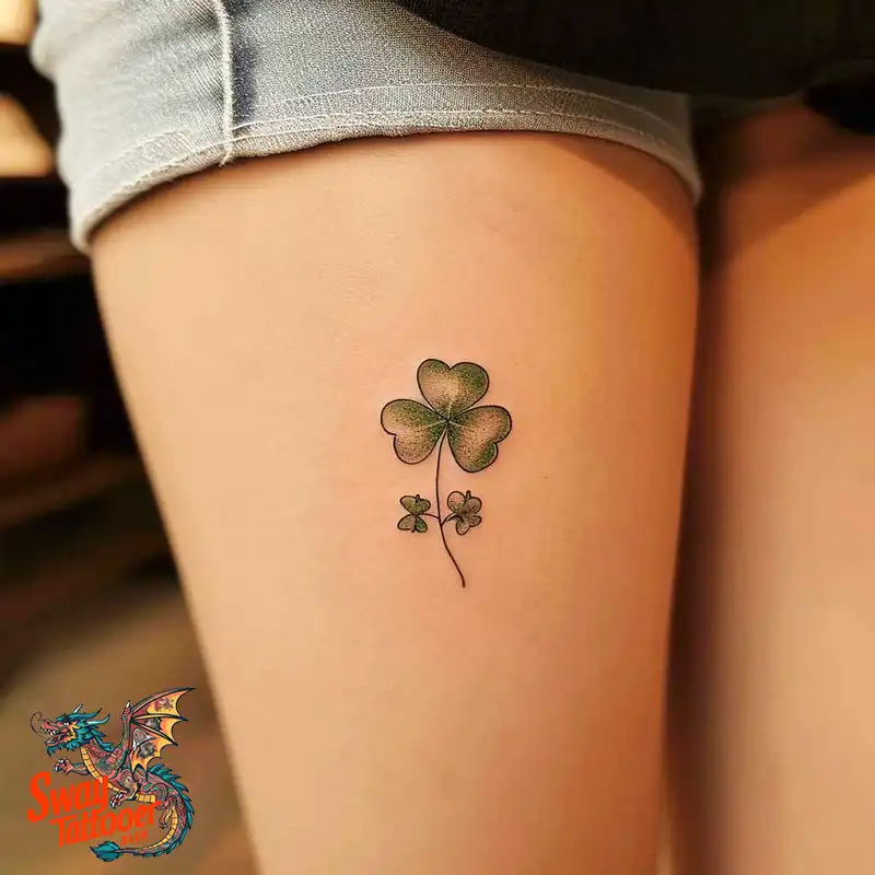 75 Three Leaf Clover Tattoo Designs: Symbolism and Style 18 Three Leaf Clover Tattoo