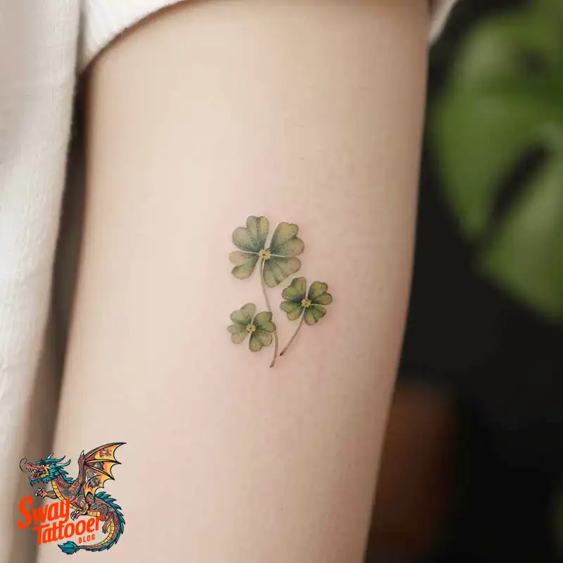75 Three Leaf Clover Tattoo Designs: Symbolism and Style 17 Three Leaf Clover Tattoo