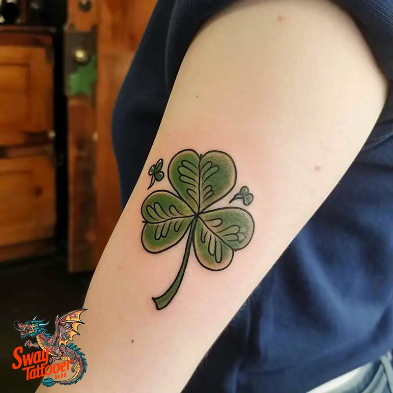 75 Three Leaf Clover Tattoo Designs: Symbolism and Style 6 Three Leaf Clover Tattoo