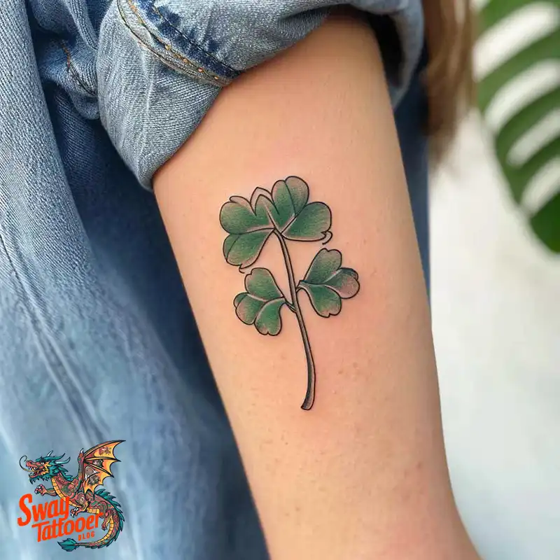 75 Three Leaf Clover Tattoo Designs: Symbolism and Style 5 Three Leaf Clover Tattoo