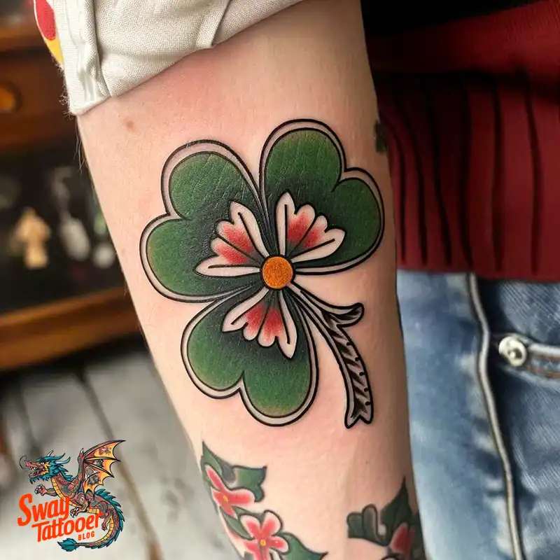 75 Three Leaf Clover Tattoo Designs: Symbolism and Style 4 Three Leaf Clover Tattoo