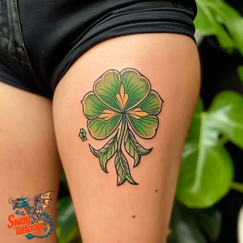 75 Three Leaf Clover Tattoo Designs: Symbolism and Style 2 Three Leaf Clover Tattoo