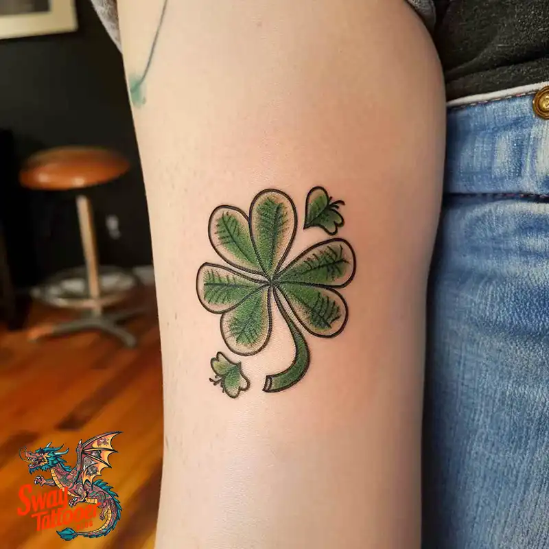 75 Three Leaf Clover Tattoo Designs: Symbolism and Style 1 Three Leaf Clover Tattoo