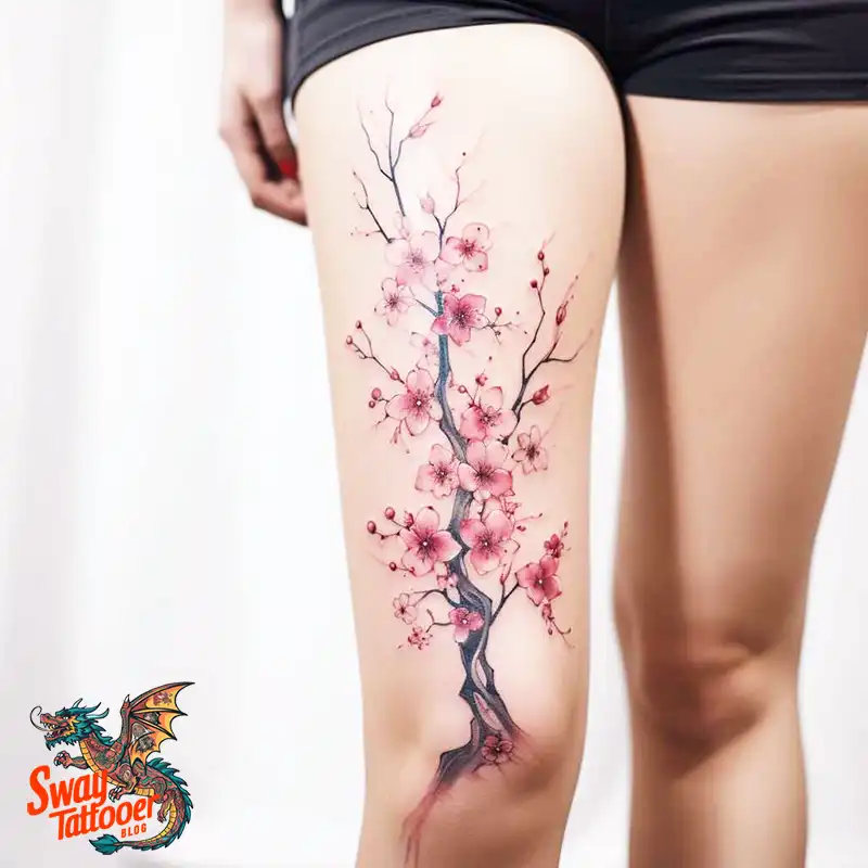 50 Tree on Leg Tattoo Designs: Your Style in Nature's Beauty 25 tree on the leg tattoo