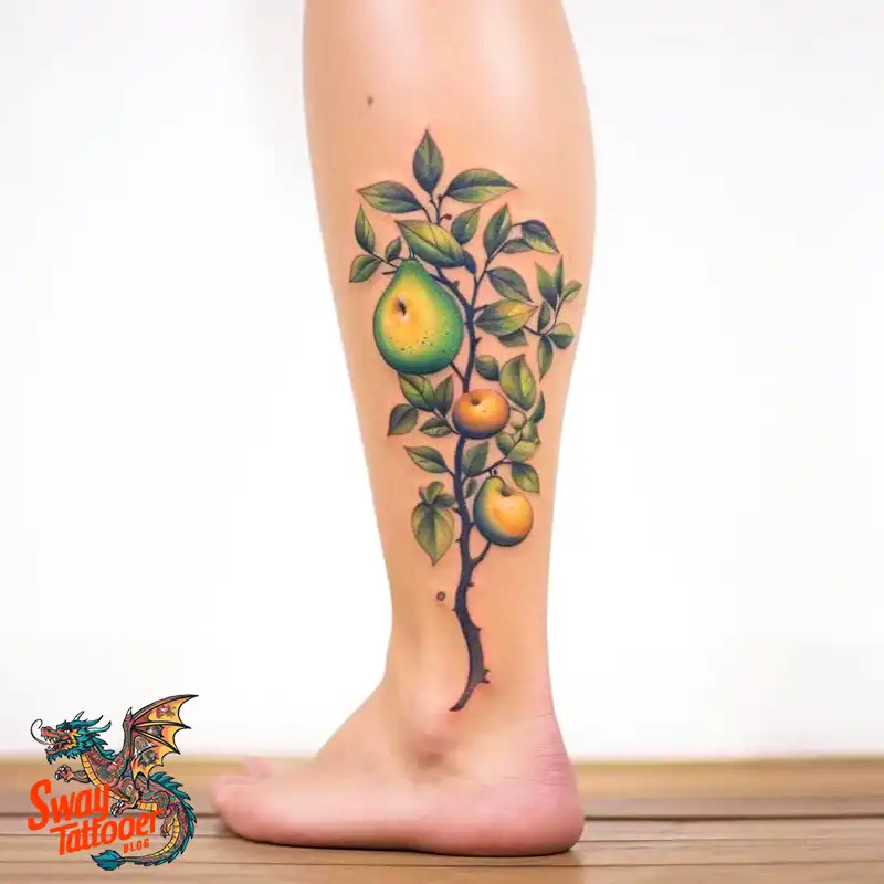 50 Tree on Leg Tattoo Designs: Your Style in Nature's Beauty 17 tree on the leg tattoo