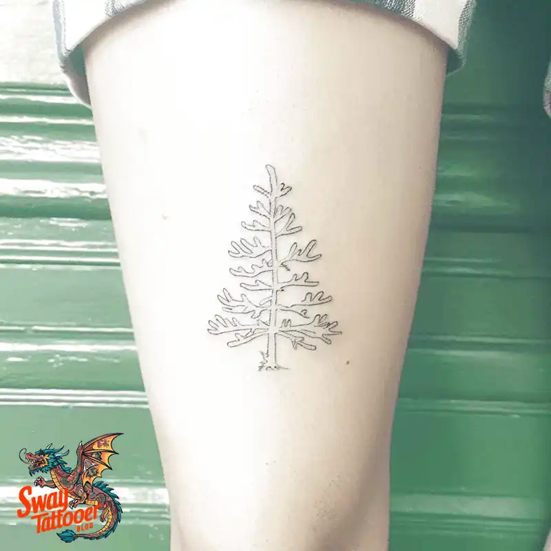 100 Tree on Thigh Tattoo Designs: Nature's Beauty on Skin 68 Tree on Thigh Tattoo