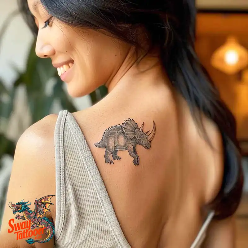 120 Triceratops Tattoo Design Ideas: Roaring Bold Ink 23 triceratops tattoo