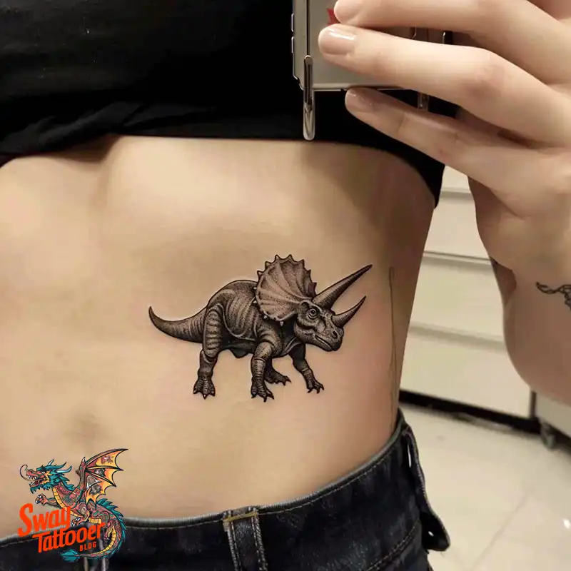 120 Triceratops Tattoo Design Ideas: Roaring Bold Ink 19 triceratops tattoo