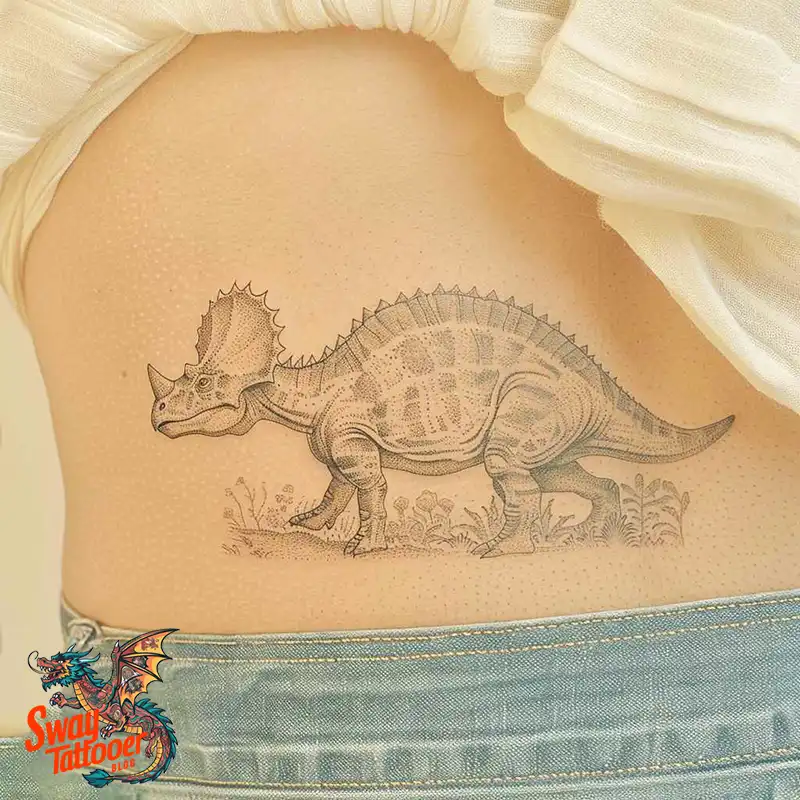 120 Triceratops Tattoo Design Ideas: Roaring Bold Ink 9 triceratops tattoo