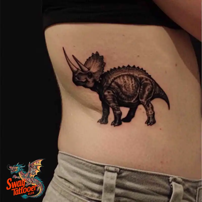 120 Triceratops Tattoo Design Ideas: Roaring Bold Ink 8 triceratops tattoo