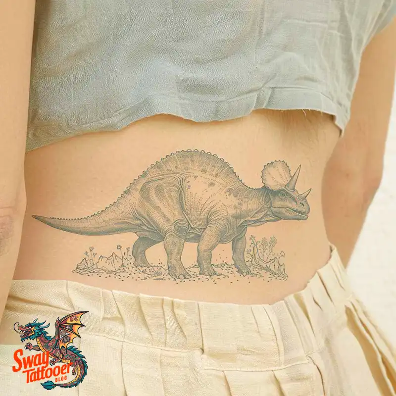 120 Triceratops Tattoo Design Ideas: Roaring Bold Ink 7 triceratops tattoo