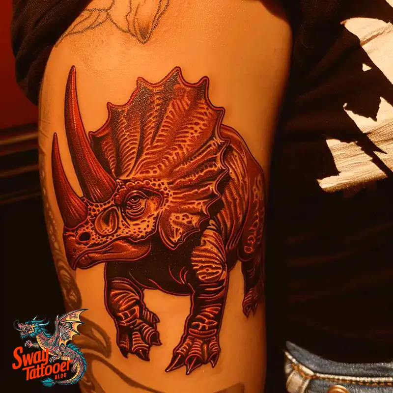 120 Triceratops Tattoo Design Ideas: Roaring Bold Ink 5 triceratops tattoo