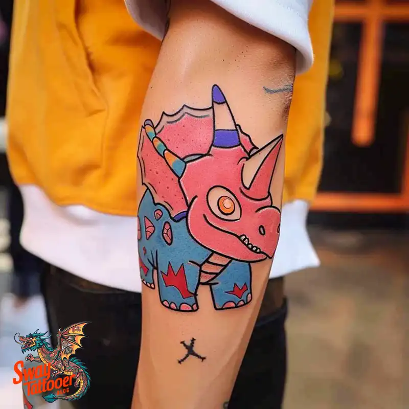 120 Triceratops Tattoo Design Ideas: Roaring Bold Ink 110 triceratops tattoo