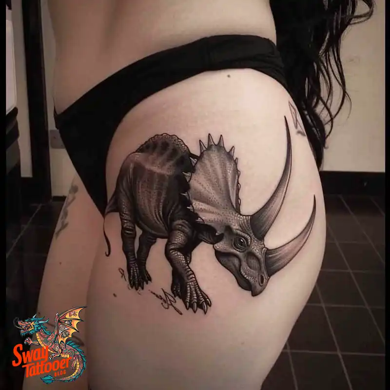 120 Triceratops Tattoo Design Ideas: Roaring Bold Ink 3 triceratops tattoo