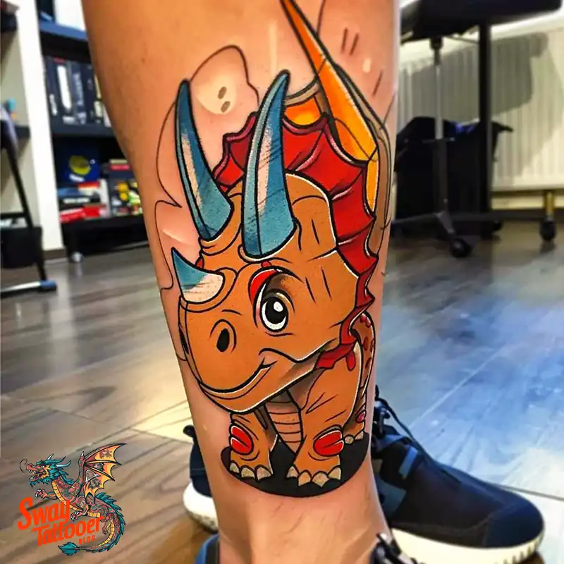 120 Triceratops Tattoo Design Ideas: Roaring Bold Ink 108 triceratops tattoo