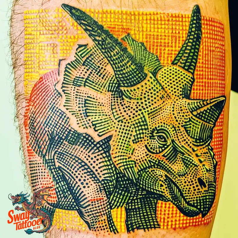120 Triceratops Tattoo Design Ideas: Roaring Bold Ink 106 triceratops tattoo