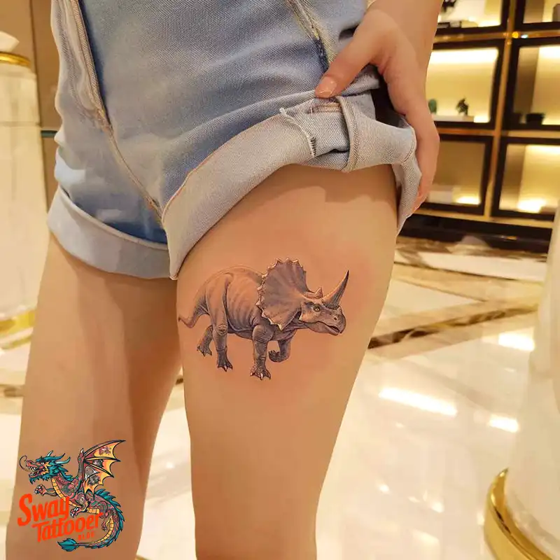 120 Triceratops Tattoo Design Ideas: Roaring Bold Ink 104 triceratops tattoo
