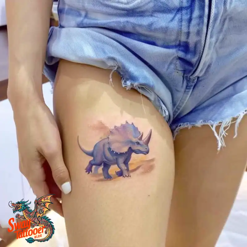 120 Triceratops Tattoo Design Ideas: Roaring Bold Ink 97 triceratops tattoo