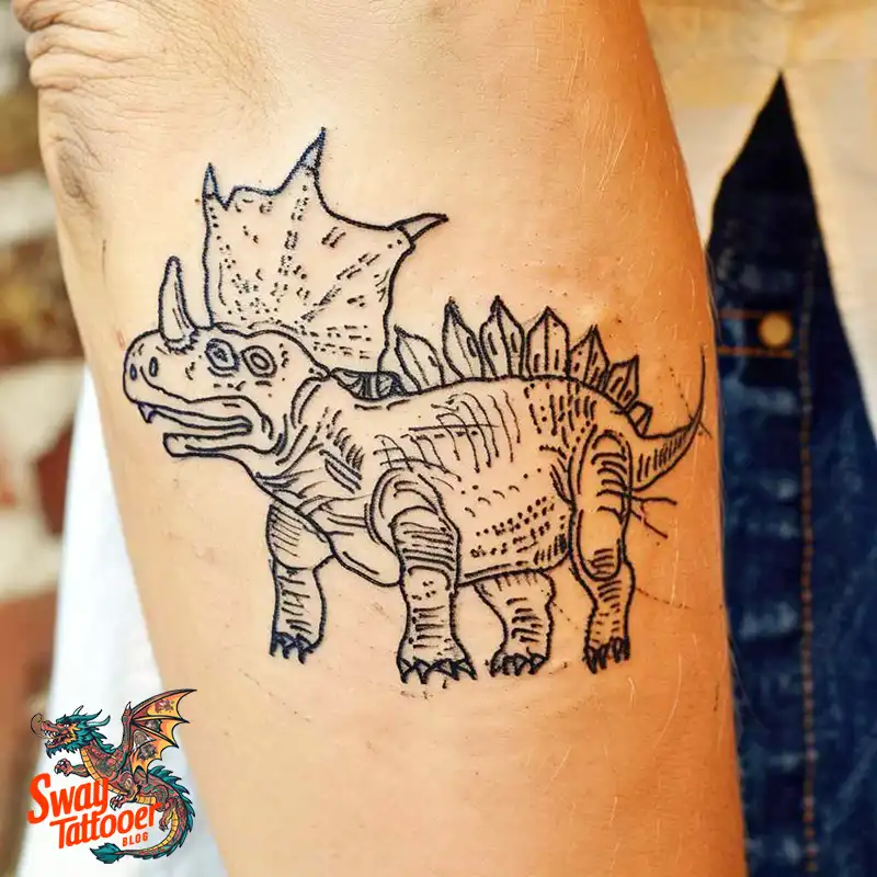 120 Triceratops Tattoo Design Ideas: Roaring Bold Ink 98 triceratops tattoo