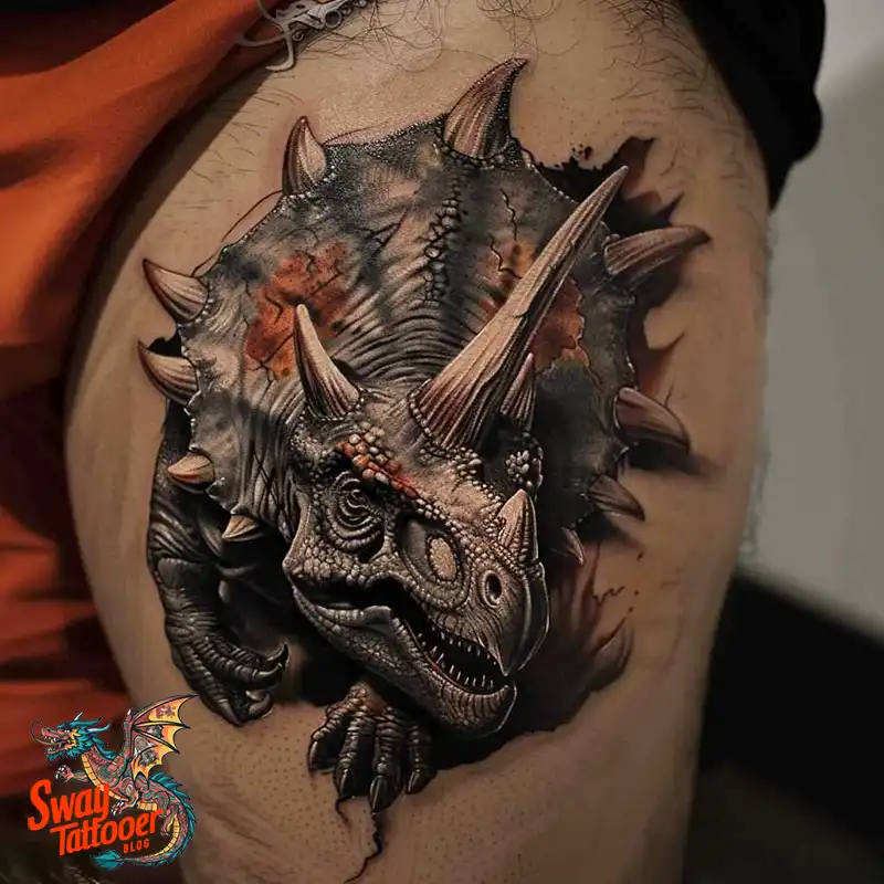 120 Triceratops Tattoo Design Ideas: Roaring Bold Ink 101 triceratops tattoo