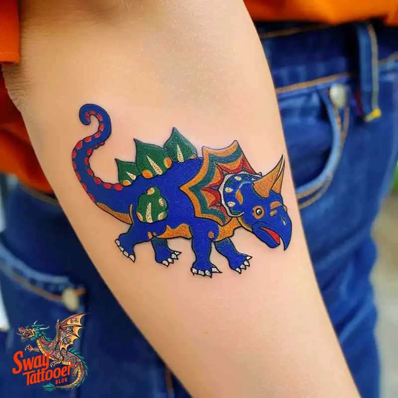 120 Triceratops Tattoo Design Ideas: Roaring Bold Ink 94 triceratops tattoo