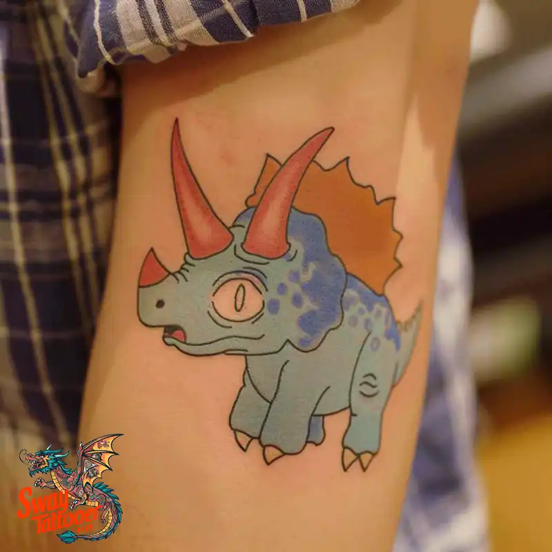 120 Triceratops Tattoo Design Ideas: Roaring Bold Ink 87 triceratops tattoo