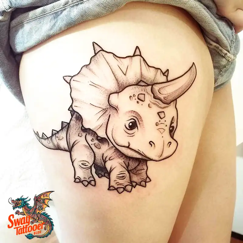 120 Triceratops Tattoo Design Ideas: Roaring Bold Ink 83 triceratops tattoo