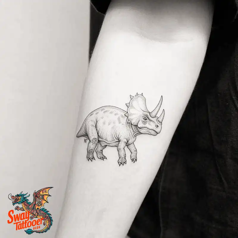 120 Triceratops Tattoo Design Ideas: Roaring Bold Ink 118 triceratops tattoo