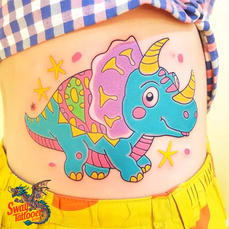 120 Triceratops Tattoo Design Ideas: Roaring Bold Ink 82 triceratops tattoo