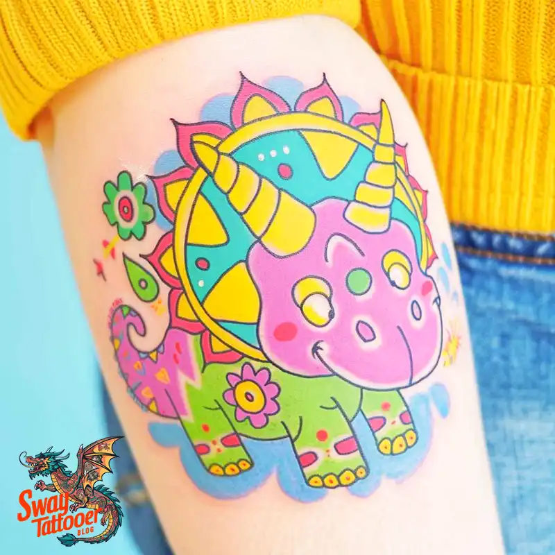 120 Triceratops Tattoo Design Ideas: Roaring Bold Ink 81 triceratops tattoo