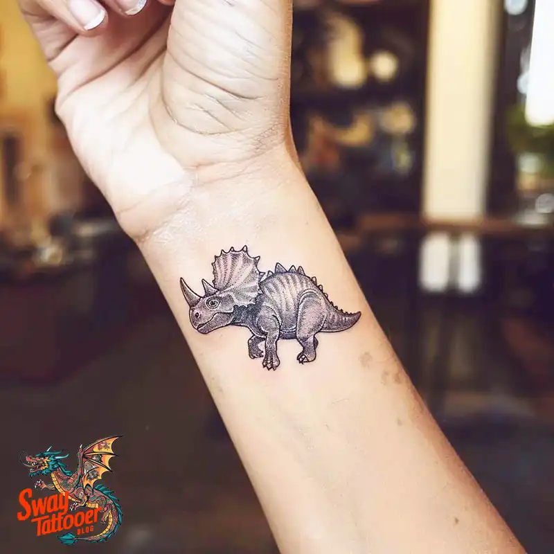 120 Triceratops Tattoo Design Ideas: Roaring Bold Ink 78 triceratops tattoo