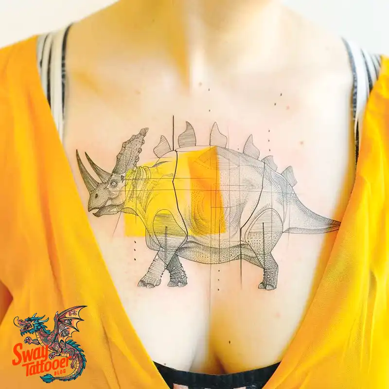 120 Triceratops Tattoo Design Ideas: Roaring Bold Ink 49 triceratops tattoo