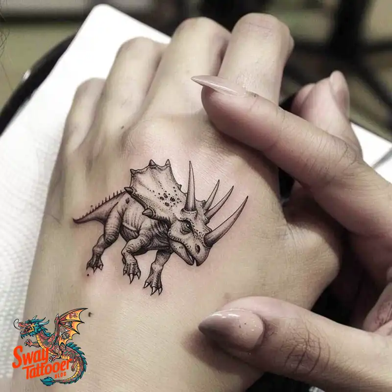 120 Triceratops Tattoo Design Ideas: Roaring Bold Ink 54 triceratops tattoo