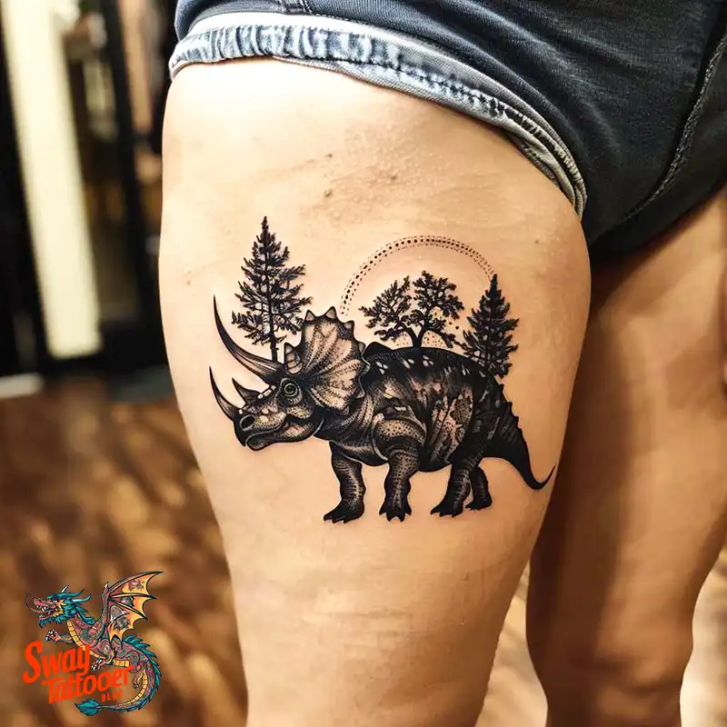 120 Triceratops Tattoo Design Ideas: Roaring Bold Ink 114 triceratops tattoo