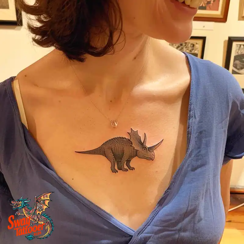 120 Triceratops Tattoo Design Ideas: Roaring Bold Ink 36 triceratops tattoo
