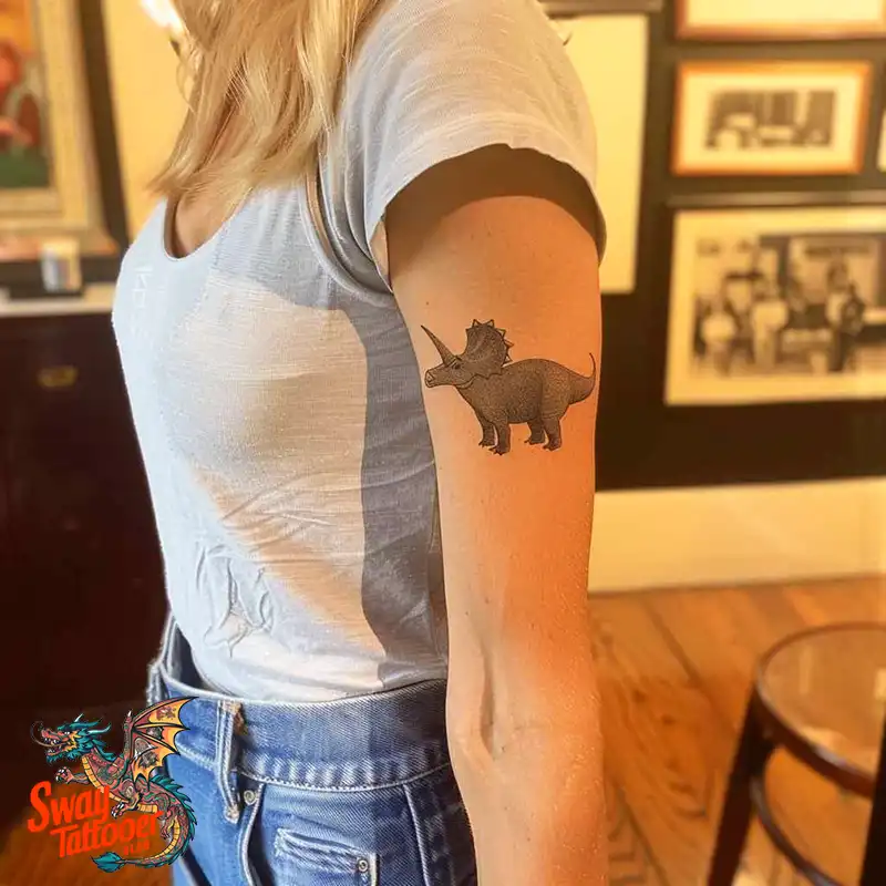 120 Triceratops Tattoo Design Ideas: Roaring Bold Ink 35 triceratops tattoo
