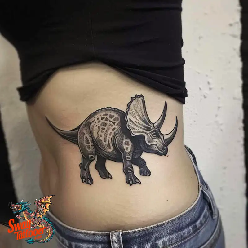 120 Triceratops Tattoo Design Ideas: Roaring Bold Ink 113 triceratops tattoo