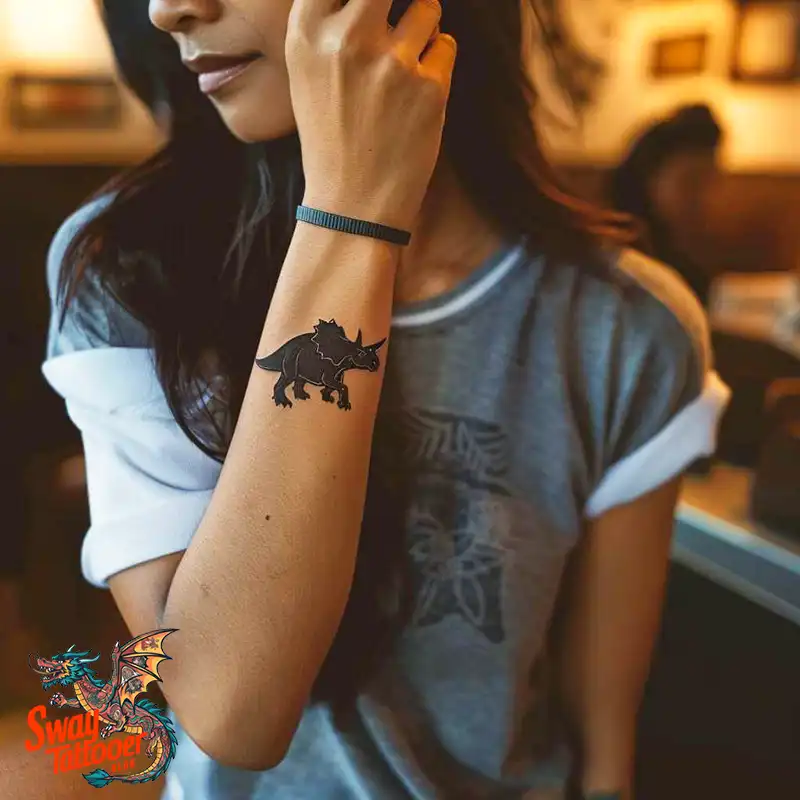 120 Triceratops Tattoo Design Ideas: Roaring Bold Ink 24 triceratops tattoo