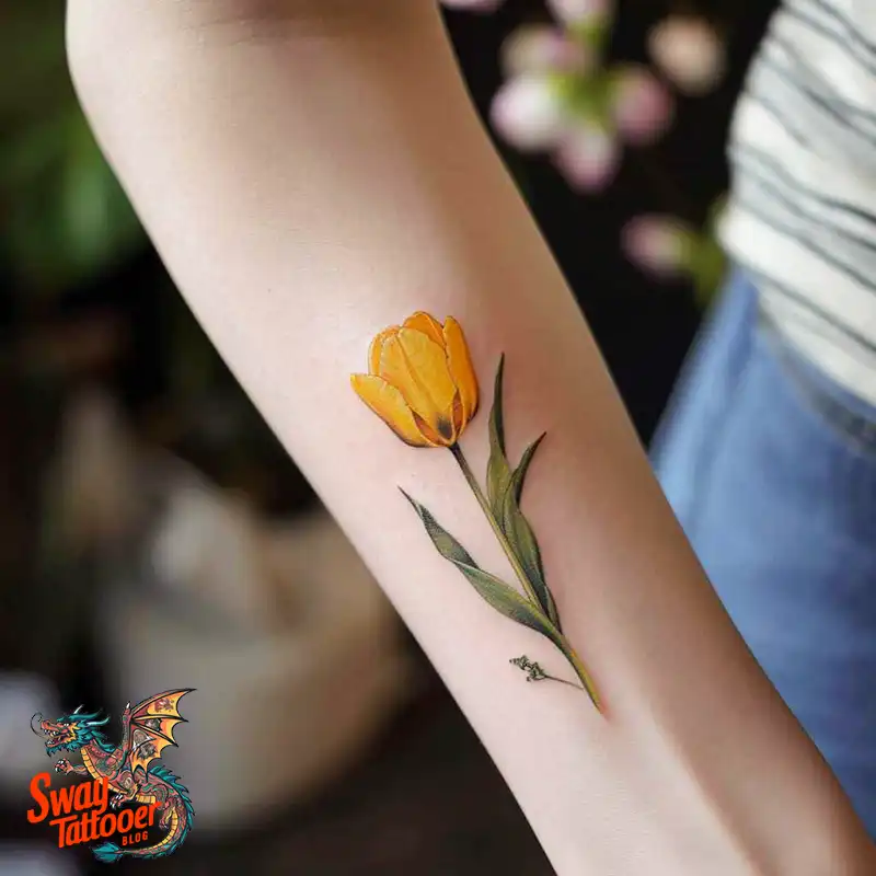 120 Tulip Tattoo Design Ideas: Blooming Beauty and Meaning 19 tulip 101