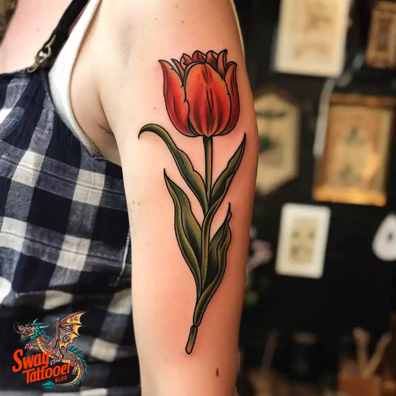 120 Tulip Tattoo Design Ideas: Blooming Beauty and Meaning 17 tulip 103