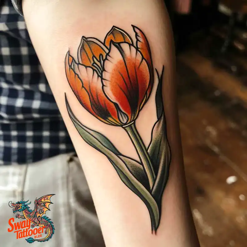 120 Tulip Tattoo Design Ideas: Blooming Beauty and Meaning 16 tulip 104