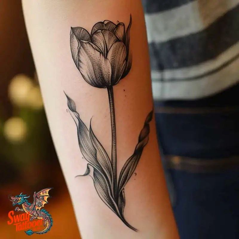 120 Tulip Tattoo Design Ideas: Blooming Beauty and Meaning 6 tulip 114