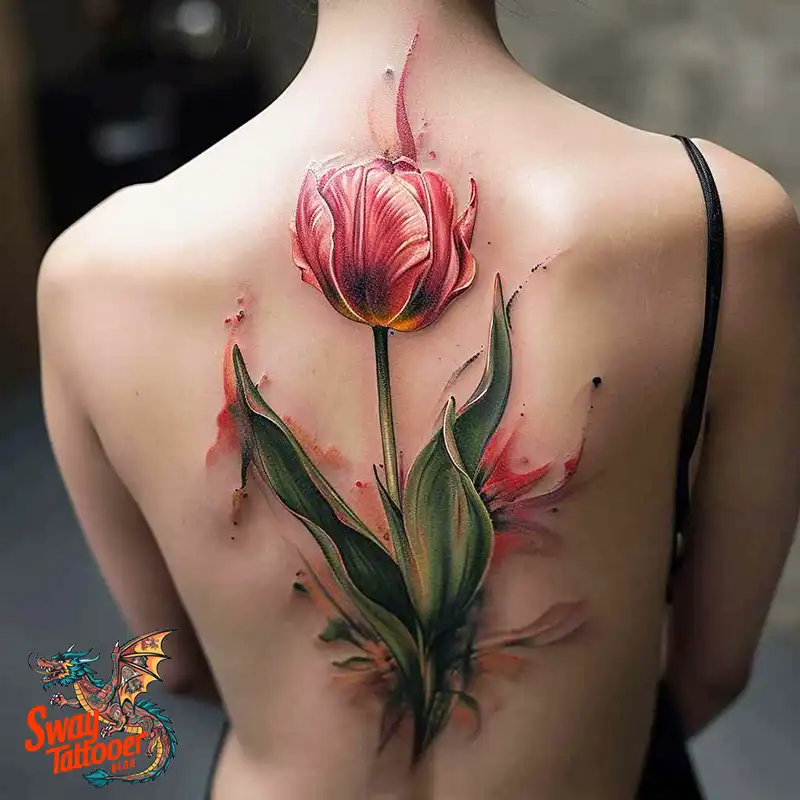 120 Tulip Tattoo Design Ideas: Blooming Beauty and Meaning 4 tulip 116