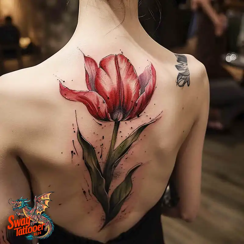 120 Tulip Tattoo Design Ideas: Blooming Beauty and Meaning 3 tulip 117